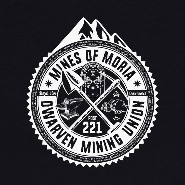 Mines of Moria Dwarven Mining Union by MindsparkCreative